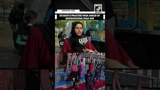 Yoga students and enthusiasts practise yoga ahead of International Yoga Day