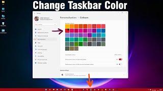 How to Change Taskbar Color in Latest Windows 11 PC - Laptop