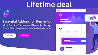 Essential Addons For Elementor Lifetime Deal - Most Popular & Advanced Elements Library