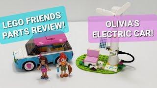 LEGO FRIENDS  WINTER 2021 PARTS REVIEW! Olivia's Electric Car! Lego set #41443