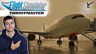 Aerosoft A330! Endlich ist er da! Flight Simulator LIVE - VATSIM - Thrustmaster TCA - AeroSimGermany