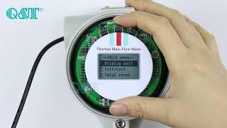 How to select flow unit of thermal mass flow meter