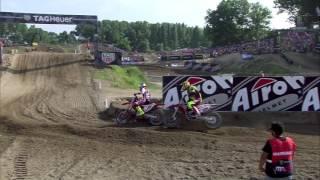 Antonio Cairoli vs Tim Gajser insane battle MXGP of Lombardia-Italy Mantova 2016