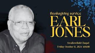 Thanksgiving Service: Earl Jones @ 11:0AM