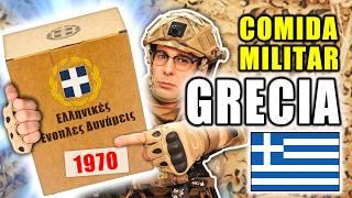 Probando COMIDA MILITAR de GRECIA de 1970 | MRE Grecia