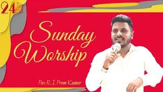 Sunday Service  / Tamil Christian Worship / Church of God - Kiloy Ps.R.I.Prem Kumar / 24 Jan 2021