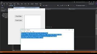 c# How to change font, font size, and font color in richTextBox