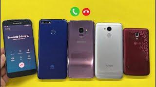 Samsung Galaxy S7 calling Huawei Y5 + Samsung Galaxy S9 + Honor A6 + LQ Wave Y