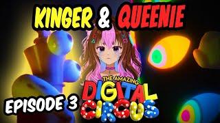 What happened to Queenie? | The Amazing Digital Circus 3 REACTION | Kinger's Backstory Reveal