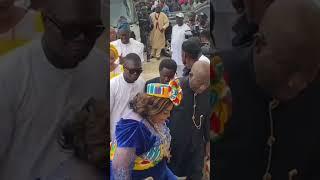 The moment Goodluck Jonathan arrived with his wife for Bayelsa Governor’s father’s funeral in Sampou