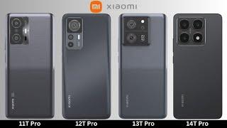 Xiaomi 14T Pro VS Xiaomi 13T Pro VS Xiaomi 12T Pro VS Xiaomi 11T Pro