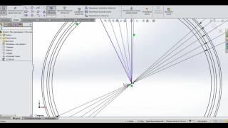 Построение эвольвентного профиля зубчатого колеса в SolidWorks