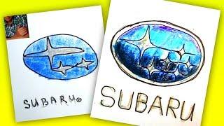 How to draw SUBARU logo / AUTO LOGO car