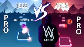 Tiles Hop Faded - Pro VS Pro ( World Record )