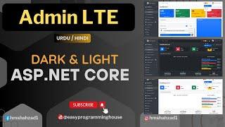 How to Integrate Admin LTE Theme / Template / Admin Dashboard in ASP.NET Core 9 in Hindi 