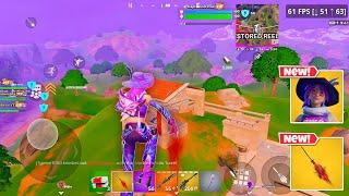 Samsung S23 Ultra 60 FPS Fortnite Mobile Gameplay *64 ELIMS IN ZERO BUILD USING WITCH BROOM MYTHIC*