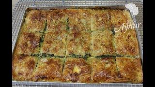 Ispanakli kolay tepsi böregi I Baklavalik yufkayla en lezzetli ve en kolay börek tarifi