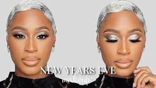 EXTRA GLAM NEW YEARS EVE MAKEUP | GLITTER EYE | ARIELL ASH