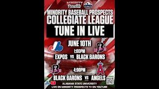 Minority Baseball Prospects Collegiate League Baseball  - Expos vs Black Barons