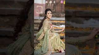 Nimra khan ki bridal mahindi look|heavy dress for mahindi bridal|fashion with khushi