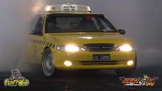 JIM'S TAXI GETTING A "LIL LOOSE" AT BURNOUT KING