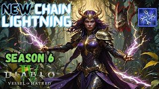 DOMINATE Vessel of Hatred with the NEW Chain Lightning Sorcerer (Diablo 4 Season 6) Build Guide