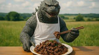 Giant Bulgogi, Giant Egg Roll 단짠단짠 #불고기, #계란말이 | Giant Chef Godzilla Episode 5