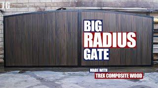 Big Radius Gate With Trex Composite Wood | JIMBO'S GARAGE