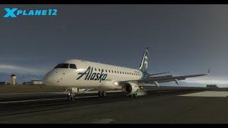 【X-Plane 12】X-Crafts Embraer E170 | San Francisco(KSFO) to Wenatchee(KEAT)