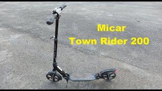 Самокат Micar Town Rider 200. Обзор и тест городского самоката. Avtosuper