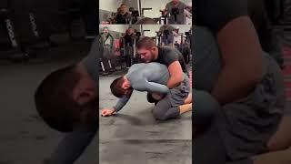 Khabib Nurmagomedov and Islam Makhachev Wrestling