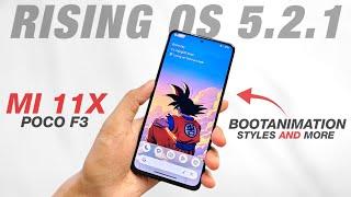 Rising OS 5.2.1 Final For Mi 11X & POCO F3 | Android 14 | BootAnimation Styles & More Features