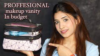 PROFFESIONAL MAKEUP VANITY IN BUDGET | Beginner Friendly Makeup Kit |Makeup Vanity For Makeup Artist