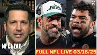 FULL NFL LIVE | Cameron Heyward calls out Aaron Rodgers, Brandon Graham retire, Vikings new target