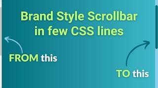 How to Create Custom Scrollbar Using CSS