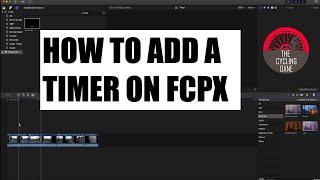 HOW TO ADD A TIMER within Video  (WITHOUT PLUGIN!) | Final Cut Pro X Tutorial