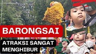 Atraksi Barongsai Sangat Menghibur |Gava Gadis Jadi Suka Barongsai | Pertunjukan Barongsai Seru‼️