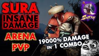 ️[SURA] AWAKENING NINJA - INSANE DAMAGE 19k dmg combo Arena PVP - Black Desert Mobile KR (검은사막 모바일)