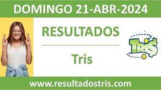 Resultado del sorteo Tris del domingo 21 de abril de 2024