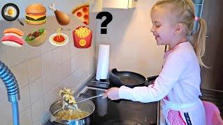 Paulina (4 Jahre) kocht und bestimmt selber ihr Essen | Kochen für Kinder