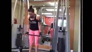 Hotel Workout- Cable Bicep Curl for tank top worthy arms