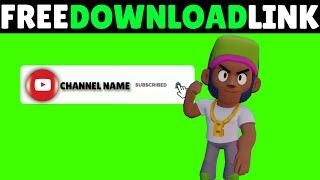 GREEN SCREEN BRAWL STARS SUBSCRIBE+FREE DOWNLOAD LINK!