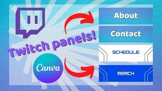 How to create FREE Twitch panels with Canva 2022 | Jempanada