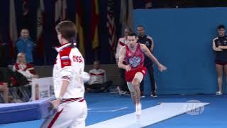 2019 Trampoline Worlds, Tokyo (JPN) – Mikhail ZALOMIN (RUS), Qualifications Double Mini Trampoline