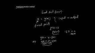 Fixed point iteration method - idea and example