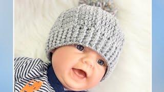 Crochet Baby Hat DIY Tutorial with Measurements for ALL SIZES Easy and Quick crochet hat pattern