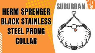 Herm Sprenger Black Stainless Steel Prong Collar