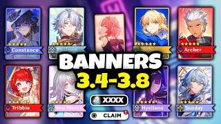 NEW UPDATE! CHARACTER BANNER ROADMAP FOR 3.4-3.8 ALONG WITH RERUNS - Honkai: Star Rail