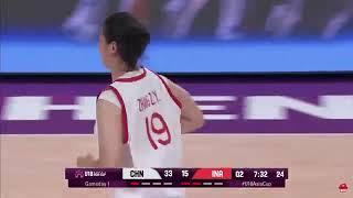 Tall Chinese Player Has Played Her First International Women's Basketball Game Against Indonesia