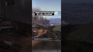 California Line Fire: Webcam gets engulfed by flames and smoke